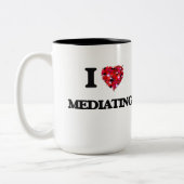 I Love Mediating Tweekleurige Koffiemok (Links)