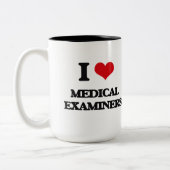 I Love Medical Examinators Tweekleurige Koffiemok (Links)