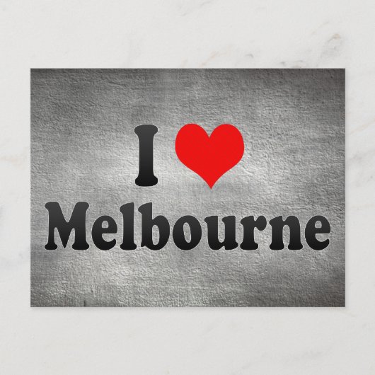 I Love Melbourne, Australië Briefkaart (Voorkant)