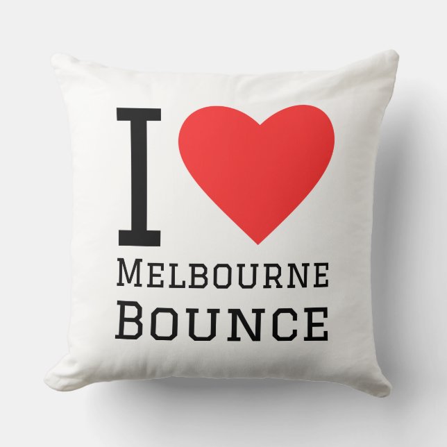 I love Melbourne bounce Kussen (Voorkant)