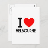 I Love Melbourne Briefkaart (Voorkant / Achterkant)