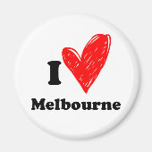 I Love Melbourne Magneet (Voorkant)