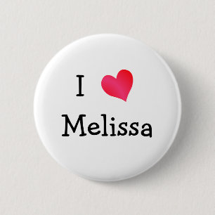 I Love Melissa Ronde Button 5,7 Cm