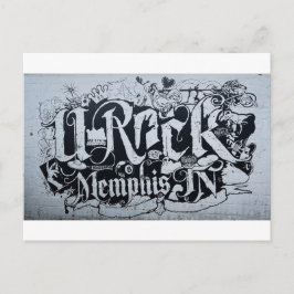I Love Memphis Muurschildering Briefkaart