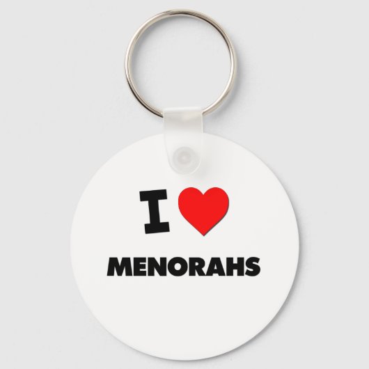 I Love Menorahs Sleutelhanger (Voorkant)