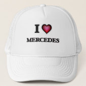 I Love Mercedes Trucker Pet (Voorkant)