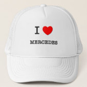 I Love Mercedes Trucker Pet (Voorkant)