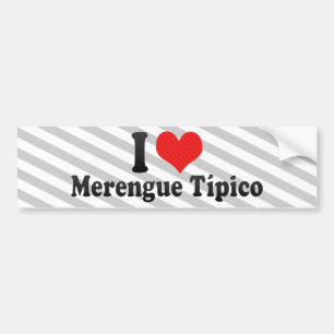 I Love Merengue Típico Bumpersticker