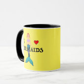I Love Mermaids Design - Combo Mok (Voorkant links)