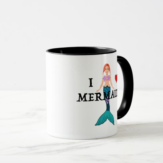 I Love Mermaids Design - Combo Mok (Voorkant rechts)