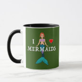 I Love Mermaids Design - Combo Mok (Links)
