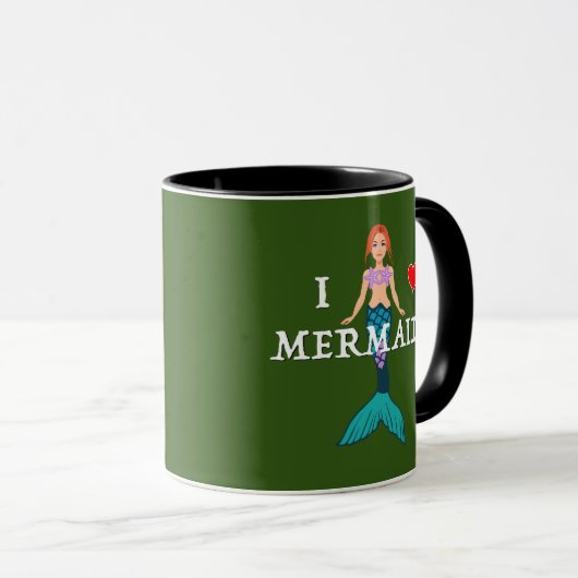 I Love Mermaids Design - Combo Mok (Voorkant rechts)