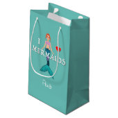 I Love Mermaids Design - Gift Bag - Small Klein Cadeauzakje (Achterkant Gekanteld)