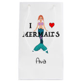 I Love Mermaids Design - Gift Bag - Small Klein Cadeauzakje (Voorkant)