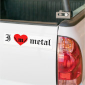 I Love Metal bumper sticker (Op Truck)