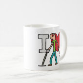 I Love Metal Detection Koffiemok (Voorkant rechts)