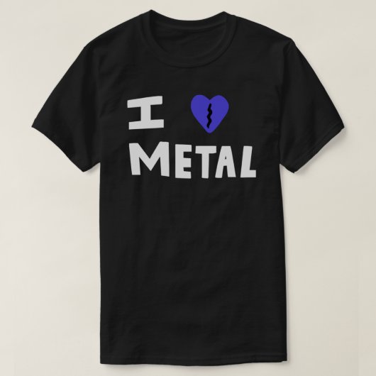 I Love Metal (Elliott Smith) Classic T-Shirt (Design voorkant)