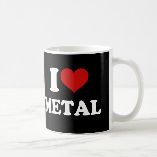 I Love Metal Koffiemok (Rechts)
