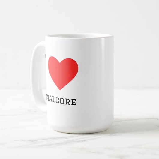 I love metalcore koffiemok (Voorkant links)