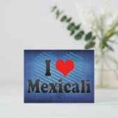 I Love Mexicali, Mexico Briefkaart (Staand voorkant)