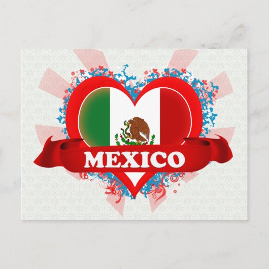  I Love Mexico Briefkaart (Voorkant)