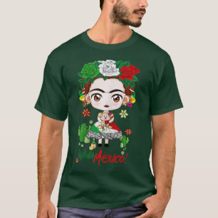 I Love Mexico Viva Mexico Mexican frida shirt 1