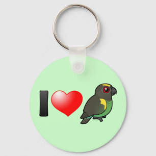 I Love Meyer's Parrots Sleutelhanger