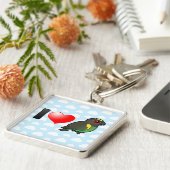 I Love Meyer's Parrots Sleutelhanger (Zijkant)