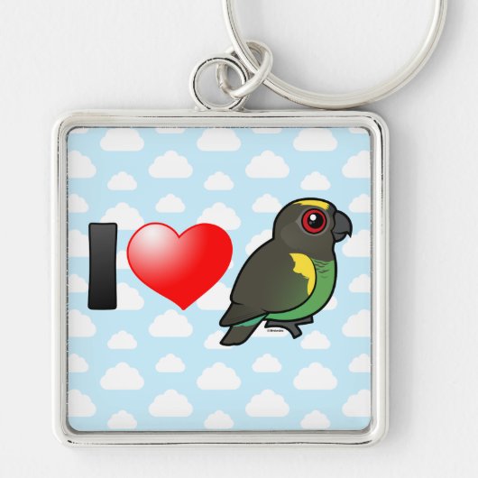 I Love Meyer's Parrots Sleutelhanger (Voorkant)