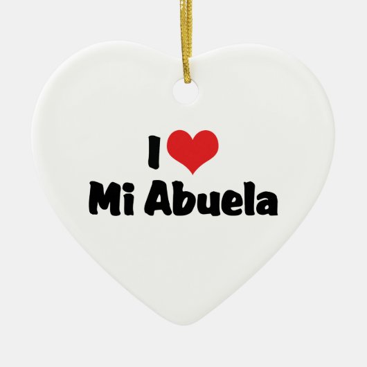 I Love Mi Abuela Ornament (Voorkant)