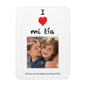I Love Mi Tia Photo Magnet Keepomwille Magneet (Verticaal)