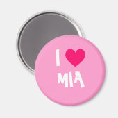 I Love Mia Magneet (Voorkant / Achterkant)