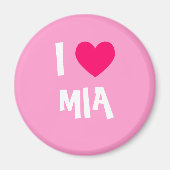 I Love Mia Magneet (Voorkant)
