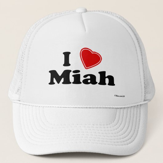 I Love Miah Trucker Pet (Voorkant)