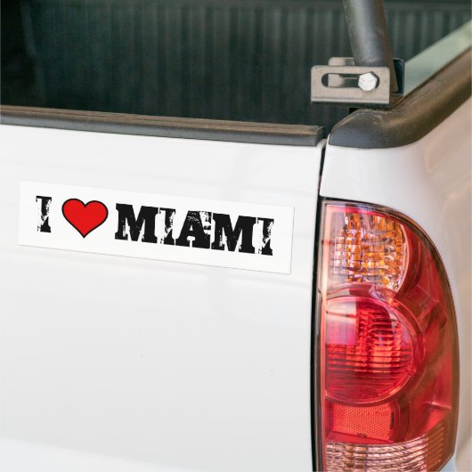 ~I Love Miami~ BUMPERSTICKER (Op Truck)