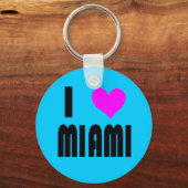 I Love Miami Florida USA sleutelhanger (Voorkant)