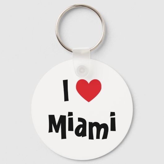 I Love Miami Sleutelhanger (Voorkant)