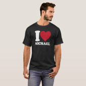 I Love Michael - I Heart Michael T-shirt (Voorkant volledig)