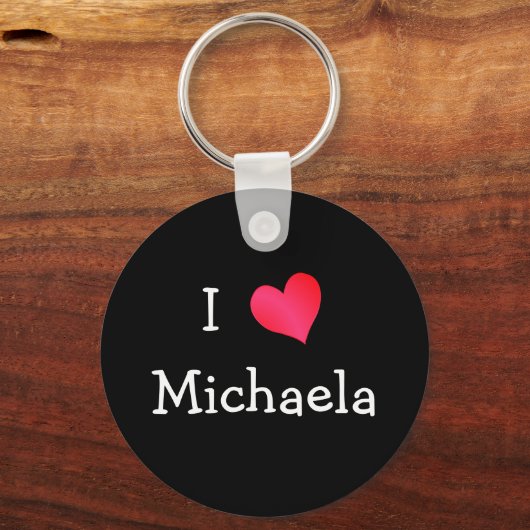 I Love Michaela Sleutelhanger (Voorkant)