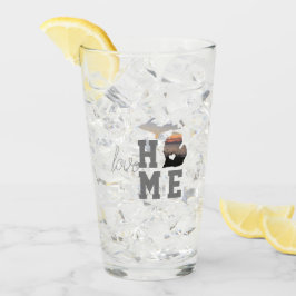 I Love Michigan Home State Glas