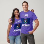 I Love Michigan T-shirt (Unisex)