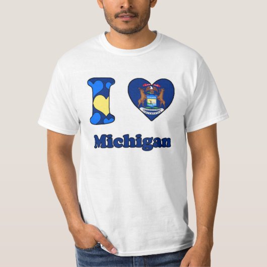 I love Michigan T-shirt (Voorkant)