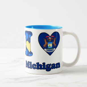 I love Michigan Tweekleurige Koffiemok