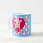 I Love Micro Pigs Koffiemok (Voorkant links)