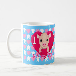 I Love Micro Pigs Koffiemok