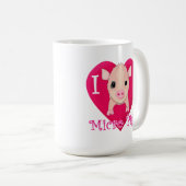 I Love Micro Pigs Koffiemok (Voorkant rechts)