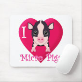 I Love Micro Pigs Muismat (Met muis)