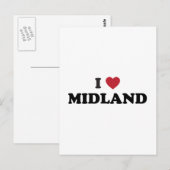 I Love Midland Texas Briefkaart (Voorkant / Achterkant)