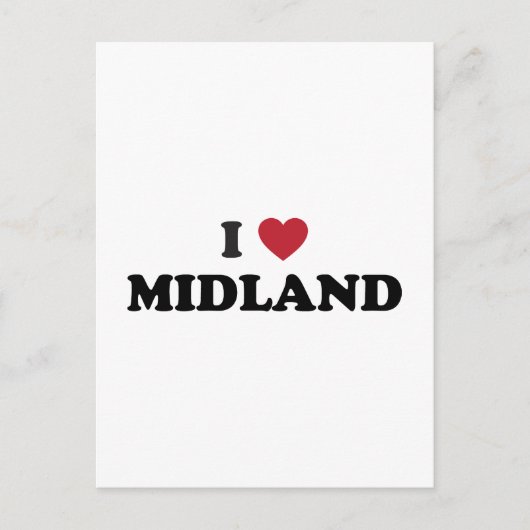 I Love Midland Texas Briefkaart (Voorkant)
