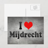 I Love Mijdrecht, Netherlands Briefkaart (Voorkant / Achterkant)